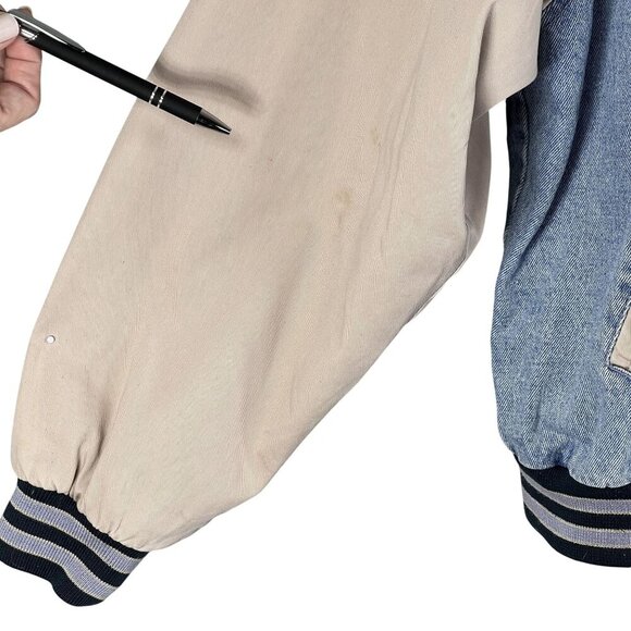 Vintage Port Authority Varsity Jacket L Embroidered Woody Rags Car Connoisseur - Picture 4 of 16